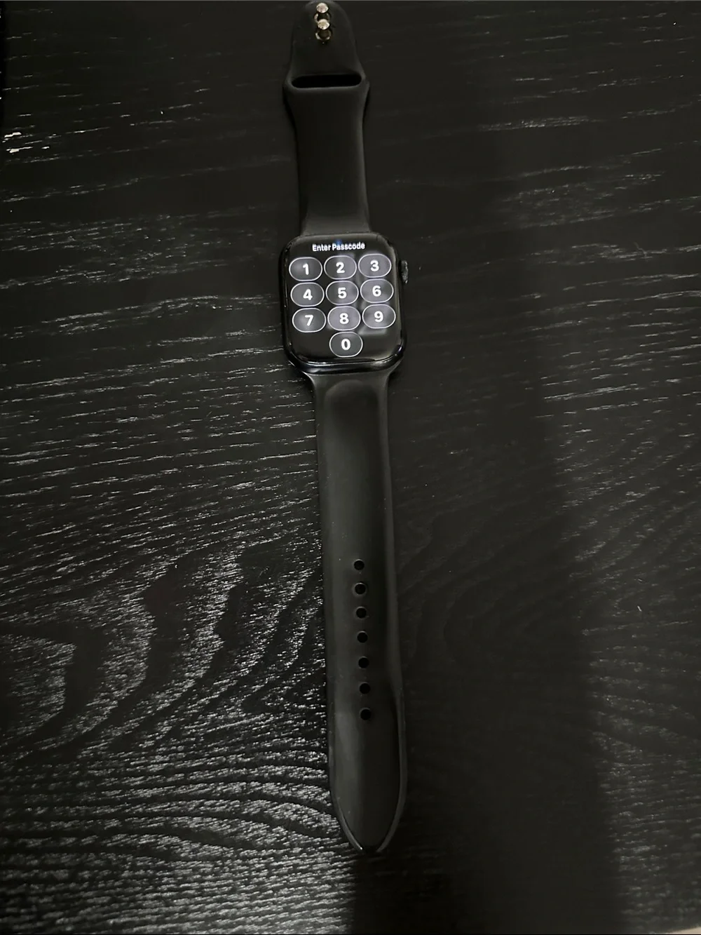 Apple Black Smartwatch with Silicone Band
